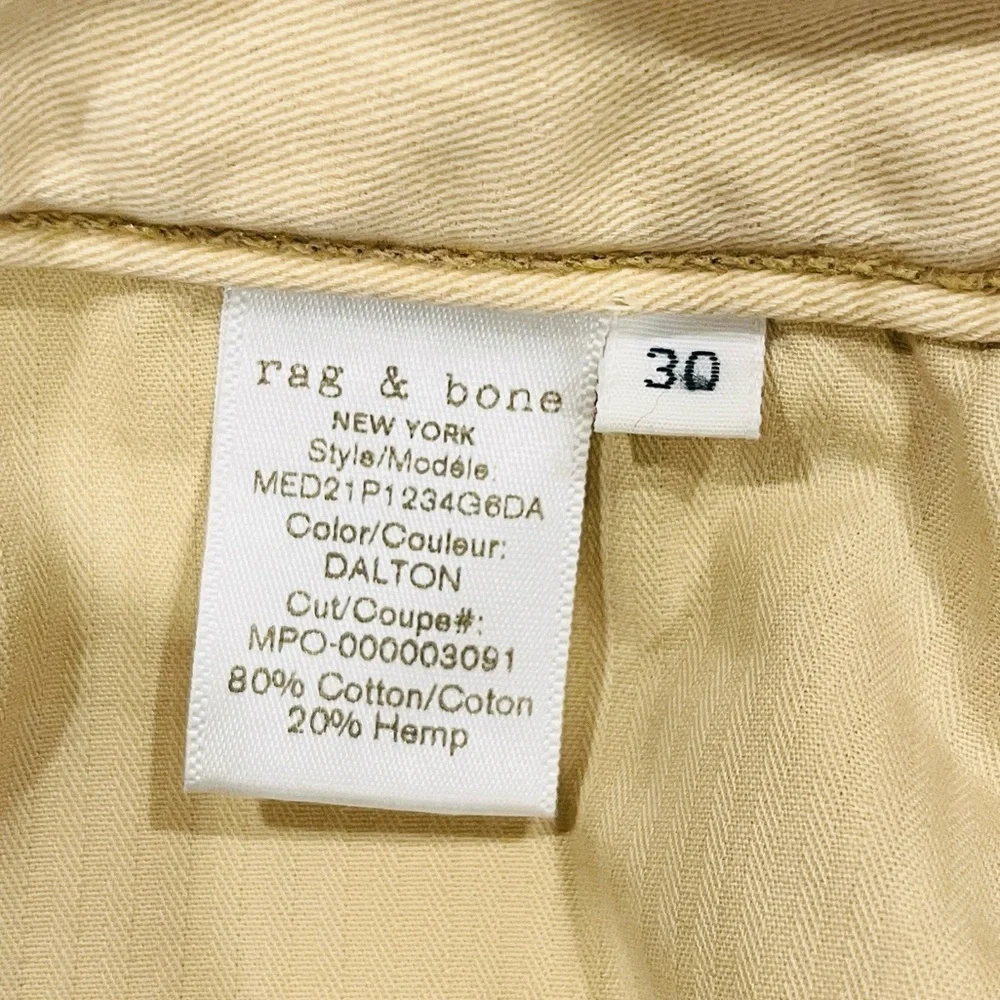 Rag & Bone Slouch Tapered In Dalton Light Blue Jeans Button Fly Belt Loops 30